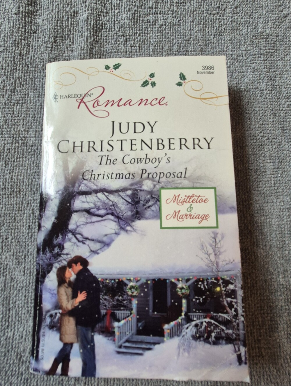 Vintage Harlequin Romance Paperback  The Cowboy Christmas Proposal 3936